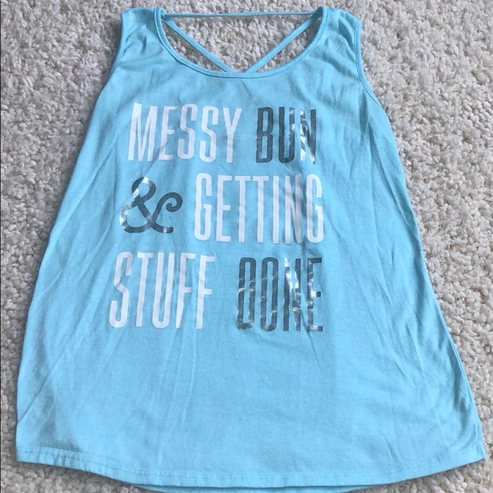 “Messy Bun & Getting Stuff Done” Tank Top